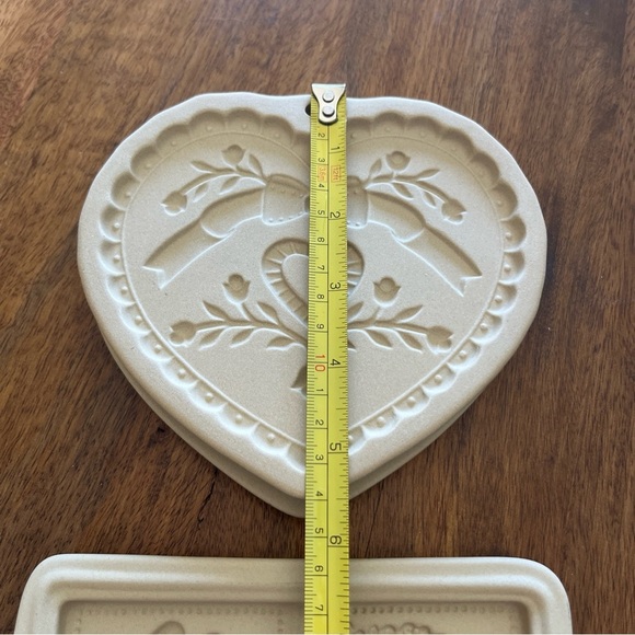 Cookie Press Stoneware Pampered Chef ‘92 & Unbranded Vintage Valentine Easter - Picture 9 of 9
